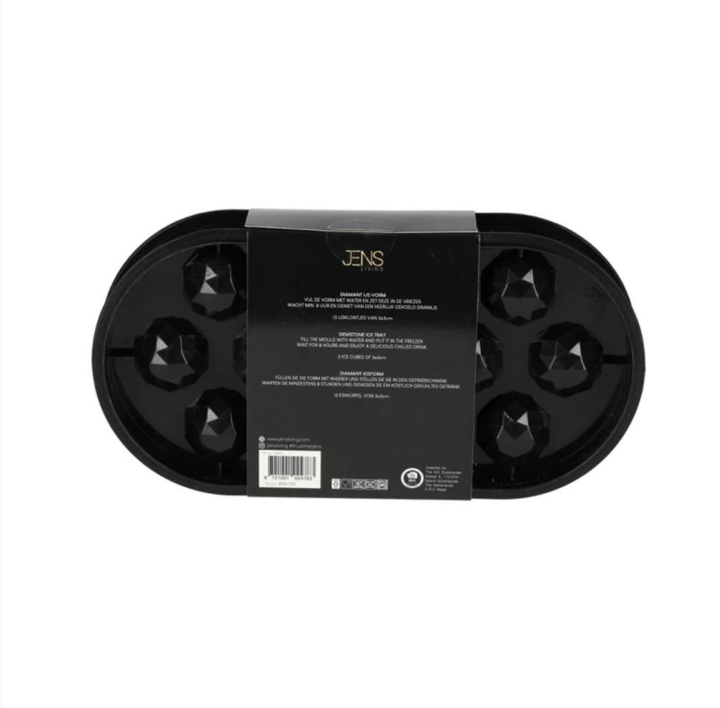 Jens Living - Eiswürfelform Diamant black