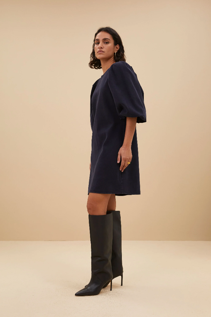 By Bar - Zasu Twill Dress - 701 Graphite