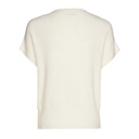 Caroline Biss - COSY SHORT PULLOVER WITH HEART EFFECT- kurzärmlig - Winter White