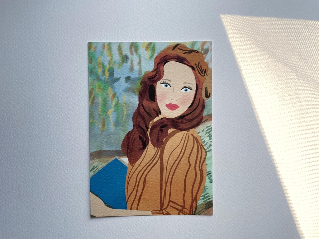 Elena Klein - Postkarte - Herbstfrau