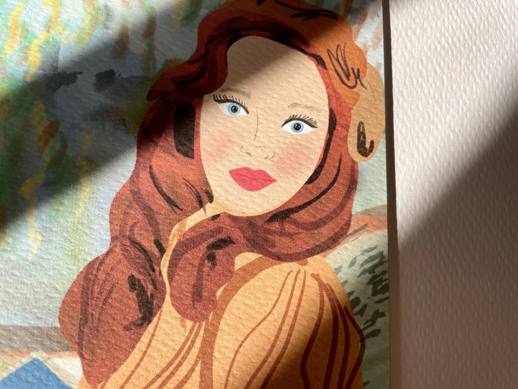 Elena Klein - Postkarte - Herbstfrau