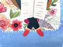 Elena Klein - Postkarte - Entspannte Leseszene Buch Blumendecke