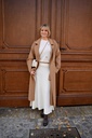 Caroline Biss - COSY SHORT PULLOVER WITH HEART EFFECT- kurzärmlig - Winter White