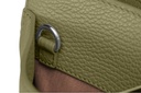 tragbar XL neu | oliv | silber | genarbt