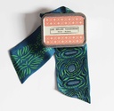 Les Belles Vagabondes - Seidenschal Bandeau Camelia Vert Green