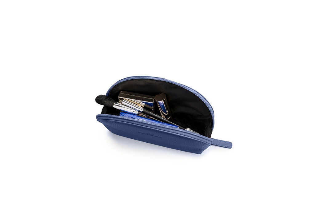 ANKE | royalblau | silber | genarbt
