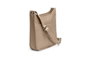 ANNA | taupe | silber | genarbt