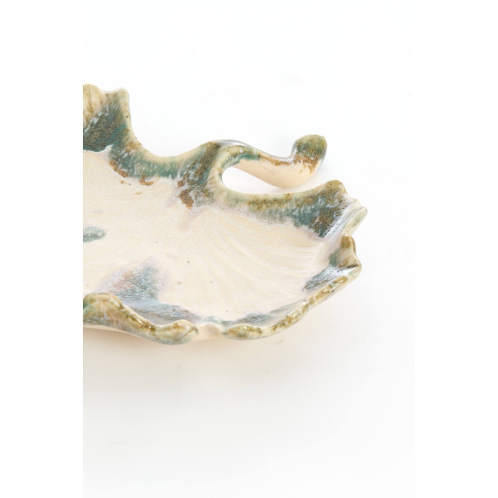Light & Living - Schale Rediu creme / olive 16x16x3cm
