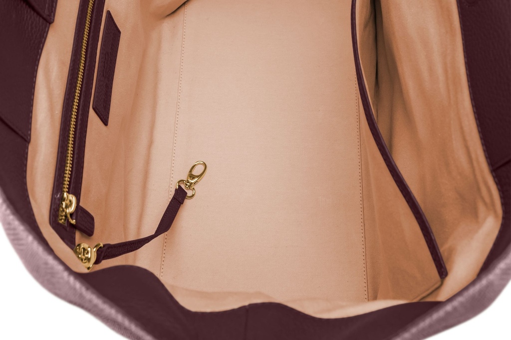 ALMA | beere | gold | genarbt