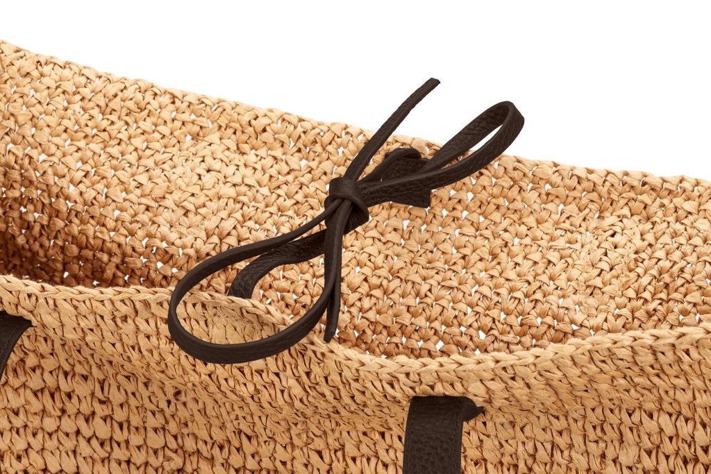 RONJA | Raffia | dunkelbraun | genarbt