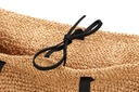 RONJA | Raffia | schwarz | genarbt