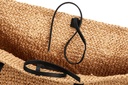 RONJA | Raffia | schwarz | genarbt