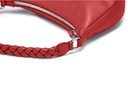 MINI EBBA | rot | silber | genarbt