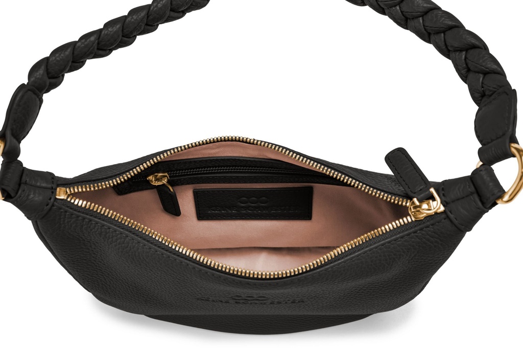 MINI EBBA | schwarz | gold | genarbt