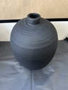 Vase Kimo Zement 30,5x30,5x40cm schwarz