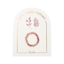 HCA - elastisches Ring - Let’s enjoy nature - Thulit - rosévergoldet