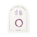 HCA - elastisches Ring - Let’s enjoy nature - Sugilit - Edelstahl