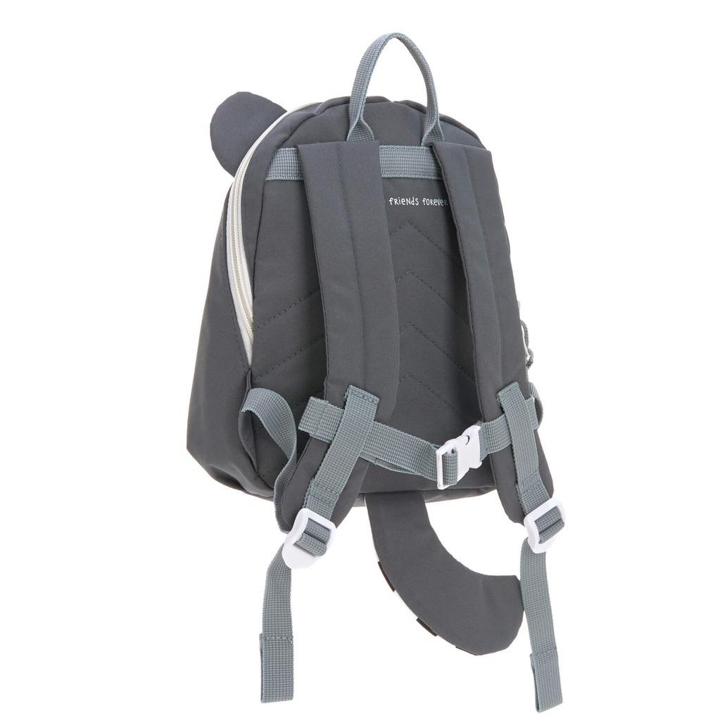 Lässig - Kindergartenrucksack Tiny - Waschbär, Grau