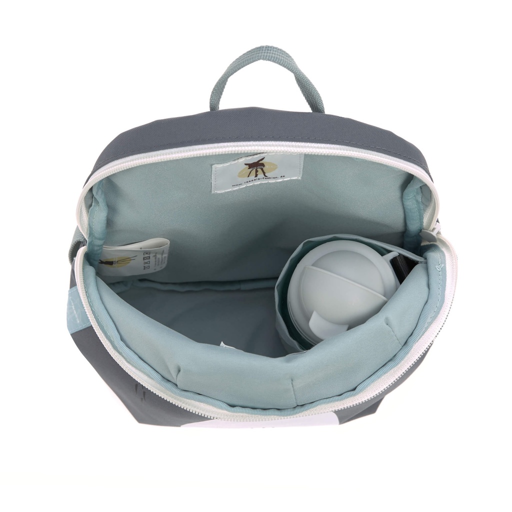 Lässig - Kindergartenrucksack Tiny - Waschbär, Grau