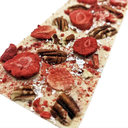 Ritonka - Gourmet Selection Weiße Schokolade - Erdbeere, Pekannuss, echtes Silber 130g