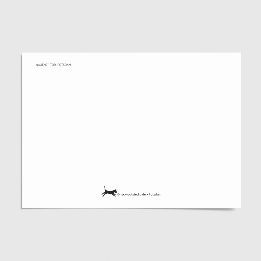 Luckycatstudio - Postkarte - Nauener Tor, Potsdam