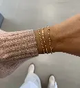 Jeberg Jewellery - HAILEY bracelet 16+3 cm gold