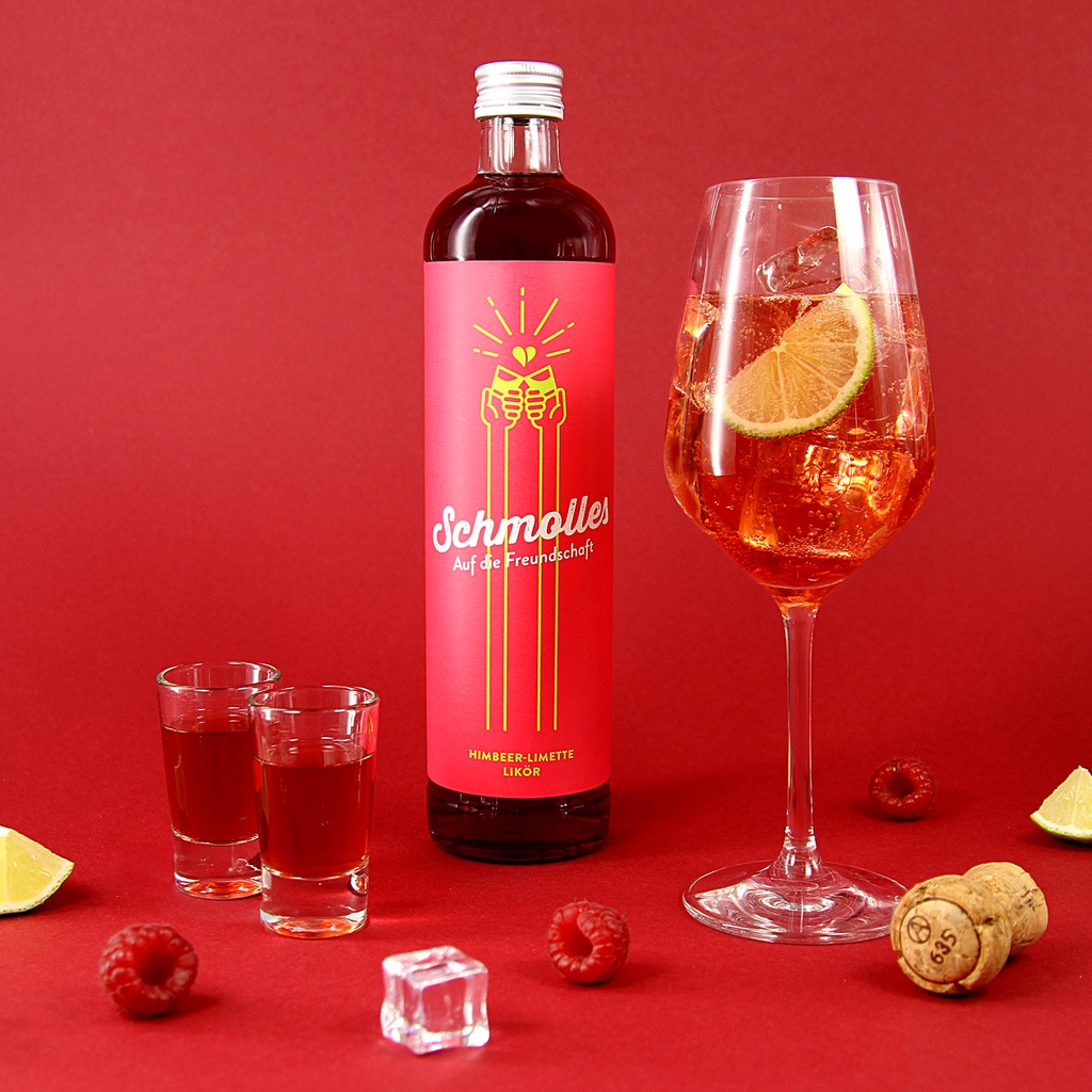 Schmolles - Himbeer-Limette Likör 500ml