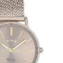 Oozoo Timepieces - Armbanduhr - Vintage Unisex Edelstahl-Mesh-Armband – taupe