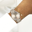 Oozoo Timepieces - Armbanduhr - Vintage Unisex Edelstahl-Mesh-Armband – taupe