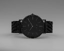 Oozoo Timepieces - Armbanduhr - Vintage Unisex Edelstahl-Mesh-Armband - Schwarz 40mm