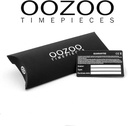 Oozoo Timepieces - Armbanduhr - Vintage Unisex Edelstahl-Mesh-Armband - Schwarz 40mm