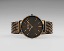 Oozoo Timepieces - Armbanduhr - Vintage Unisex Edelstahl-Mesh-Armband – Braun