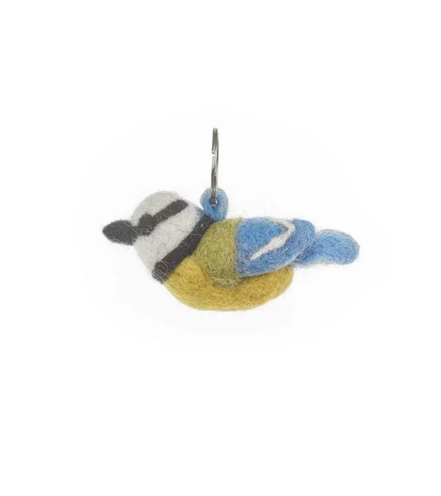 Felt so good - Blaumeise Filz Schlüsselanhänger