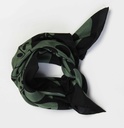 Les Belles Vagabondes - Seidentuch Mini Foulard Peace and Love Kaki