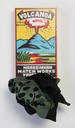 Les Belles Vagabondes - Seidentuch Mini Foulard Peace and Love Kaki