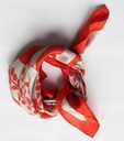Les Belles Vagabondes - Seidentuch Mini Foulard Peace and Love orange