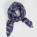 Les Belles Vagabondes - Seidentuch Mini Plumeria prune purple
