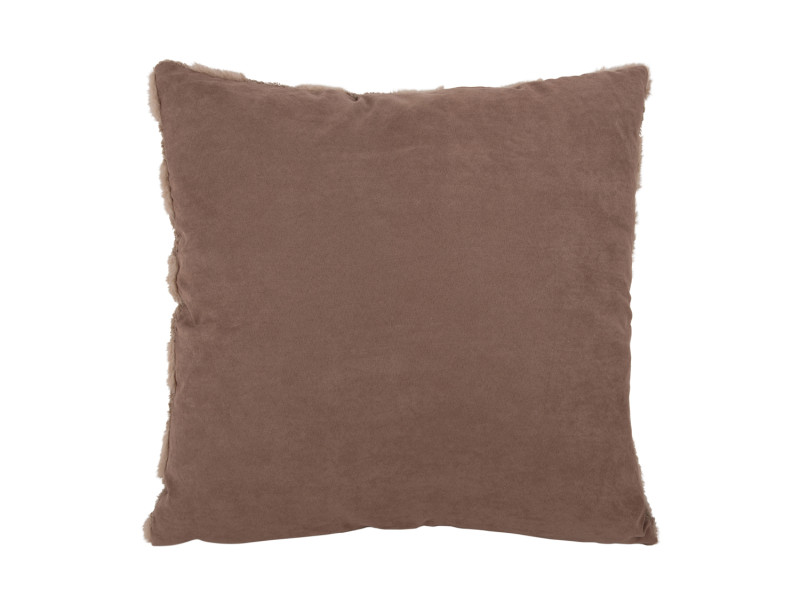 Present Time - Cushion Checker white with sand brown