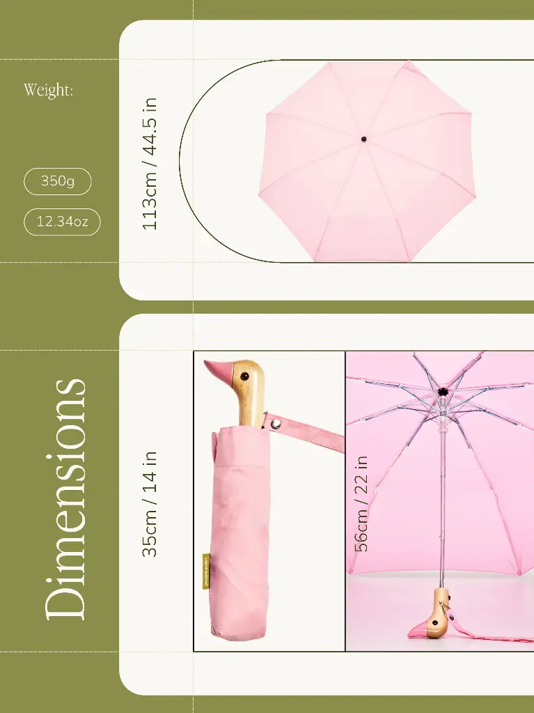Original Duckhead - Regenschirm Pink