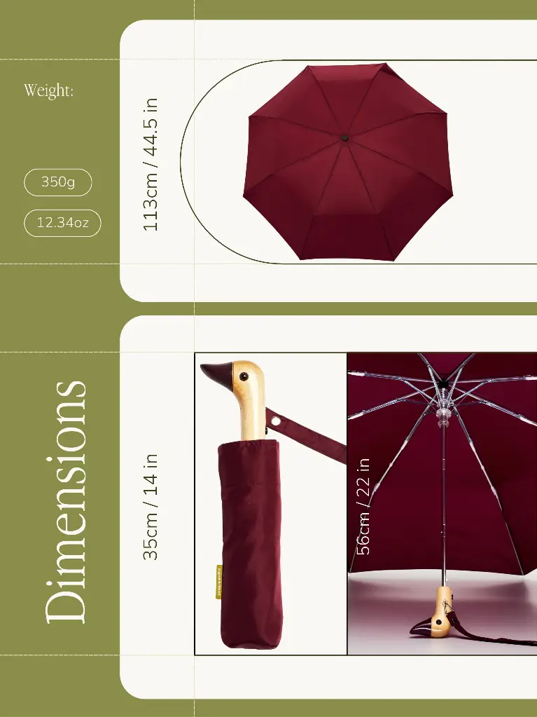 Original Duckhead - Regenschirm Cherry