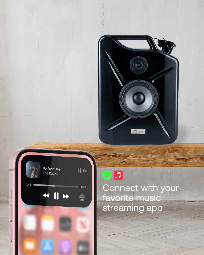 Flipz Speaker - Petrol sound fireman red L (jerrycan)