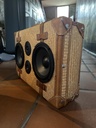 Flipz - Vintage Koffer Geflecht/Cognac stereo Nr. 24