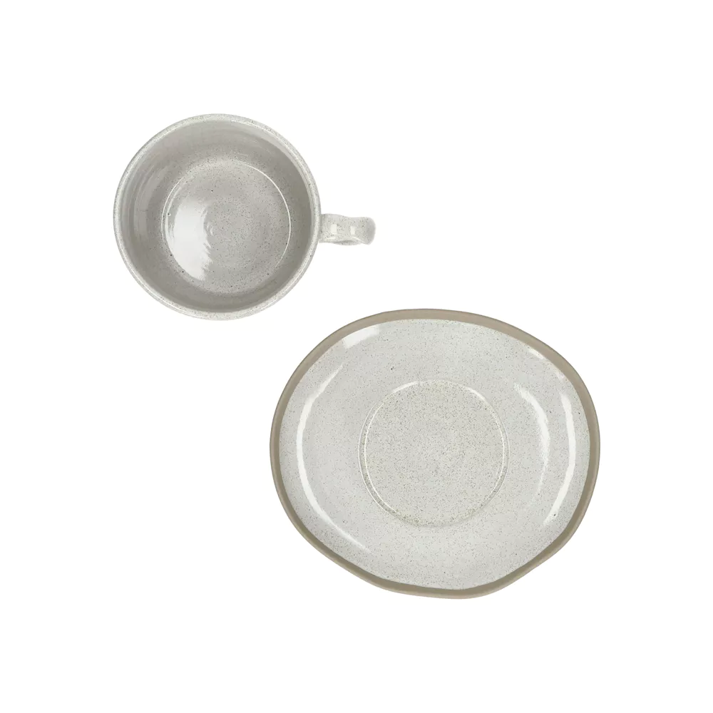 Pomax - Primeval Tasse mit Untertasse Porzellan