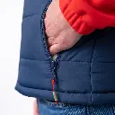 Billybelt - Sherpa Weste ärmellos zweifarbig - Creme Marine