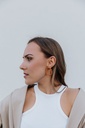 Lisa Kroeber Jewellery Art - Earrings Loops - Light Blue