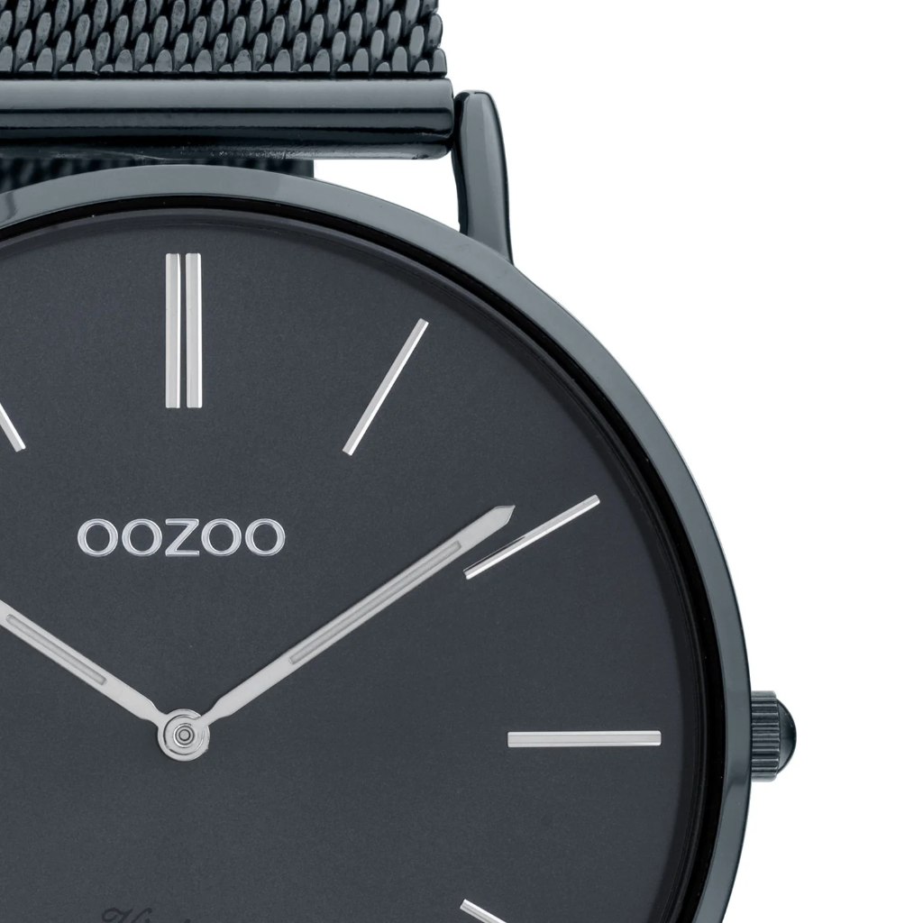 Oozoo Timepieces - Armbanduhr - Vintage Series Unisex Edelstahl-Mesh-Armband night blue