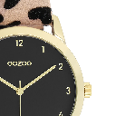 Oozoo Timepieces - Armbanduhr - Leo Damen Gold / schwarz 38mm M