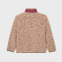 Billybelt - Unisex Sherpa Jacke - Natur/Burgundy