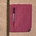 Billybelt - Unisex Sherpa Jacke - Natur/Burgundy