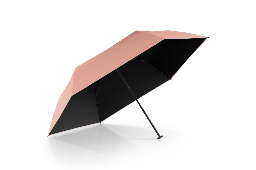 Doppler / Keine Schwester - zero99 Taschenschirm Sonne & Regen coral-pink | schwarz